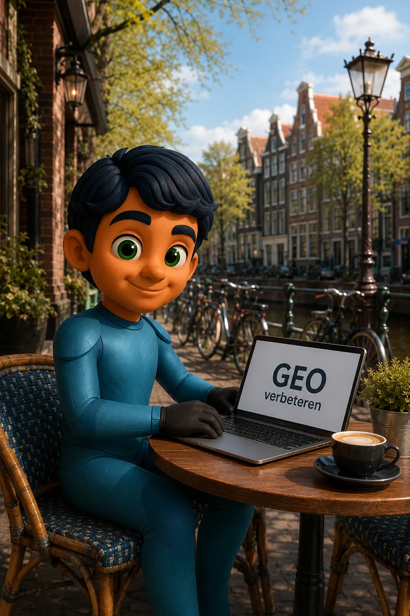 Teun is aan het GEO verbeteren