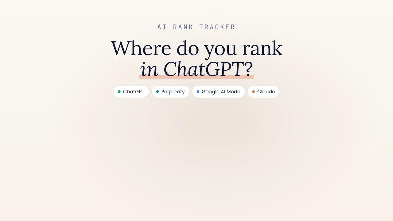 AI Rank Tracker